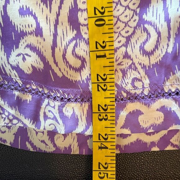 Poupette St Barth Clea printed Purple and Cream Patterned Blazer size Small - Picture 13 of 14